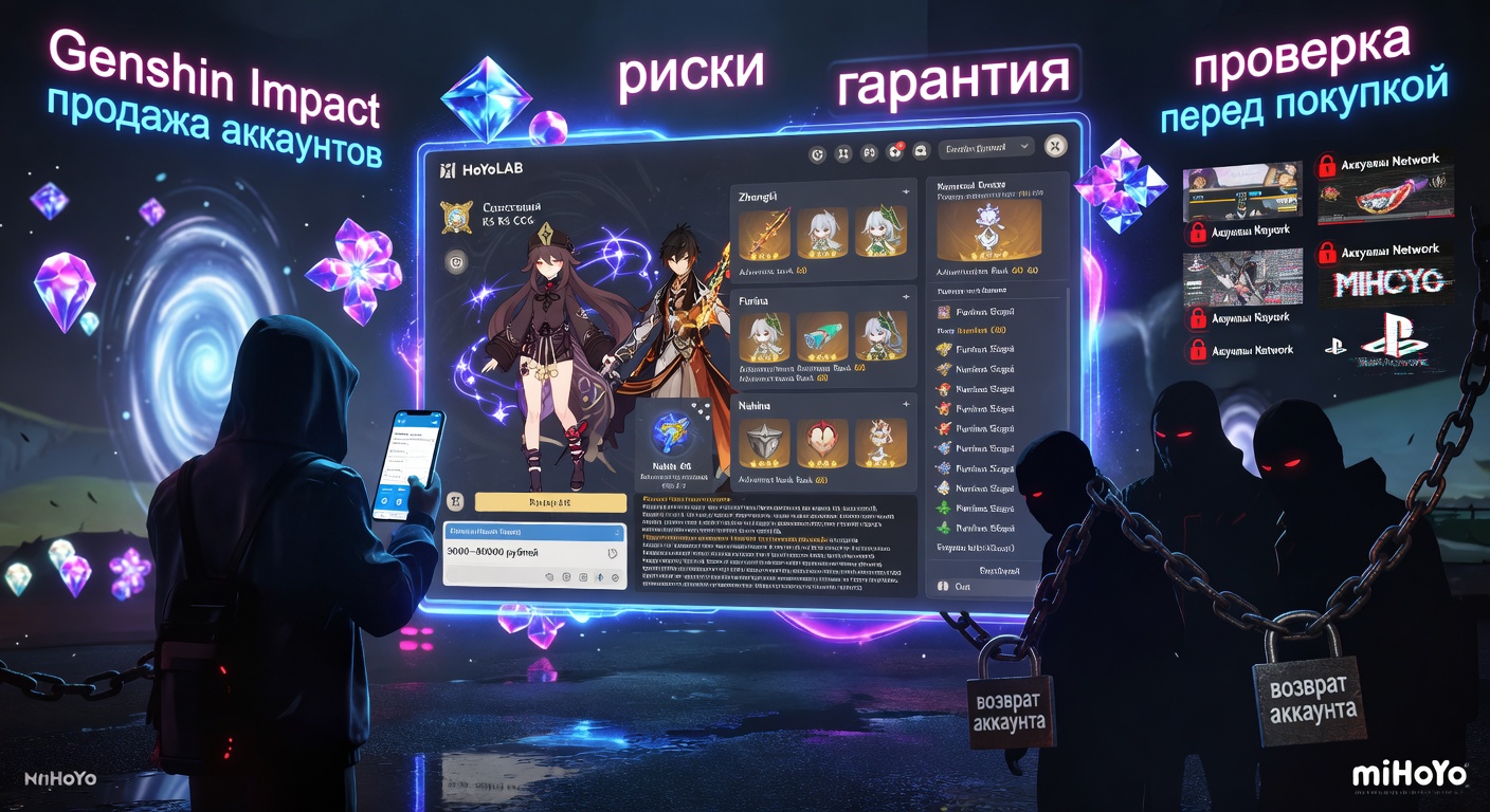 Покупка аккаунта Genshin Impact: что важно знать перед сделкой