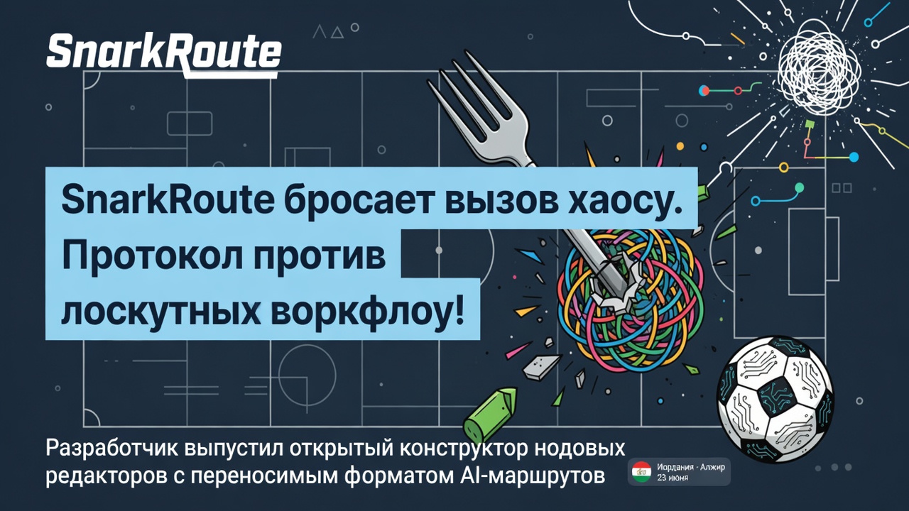 SnarkRoute бросает вызов хаосу. Протокол против лоскутных воркфлоу!