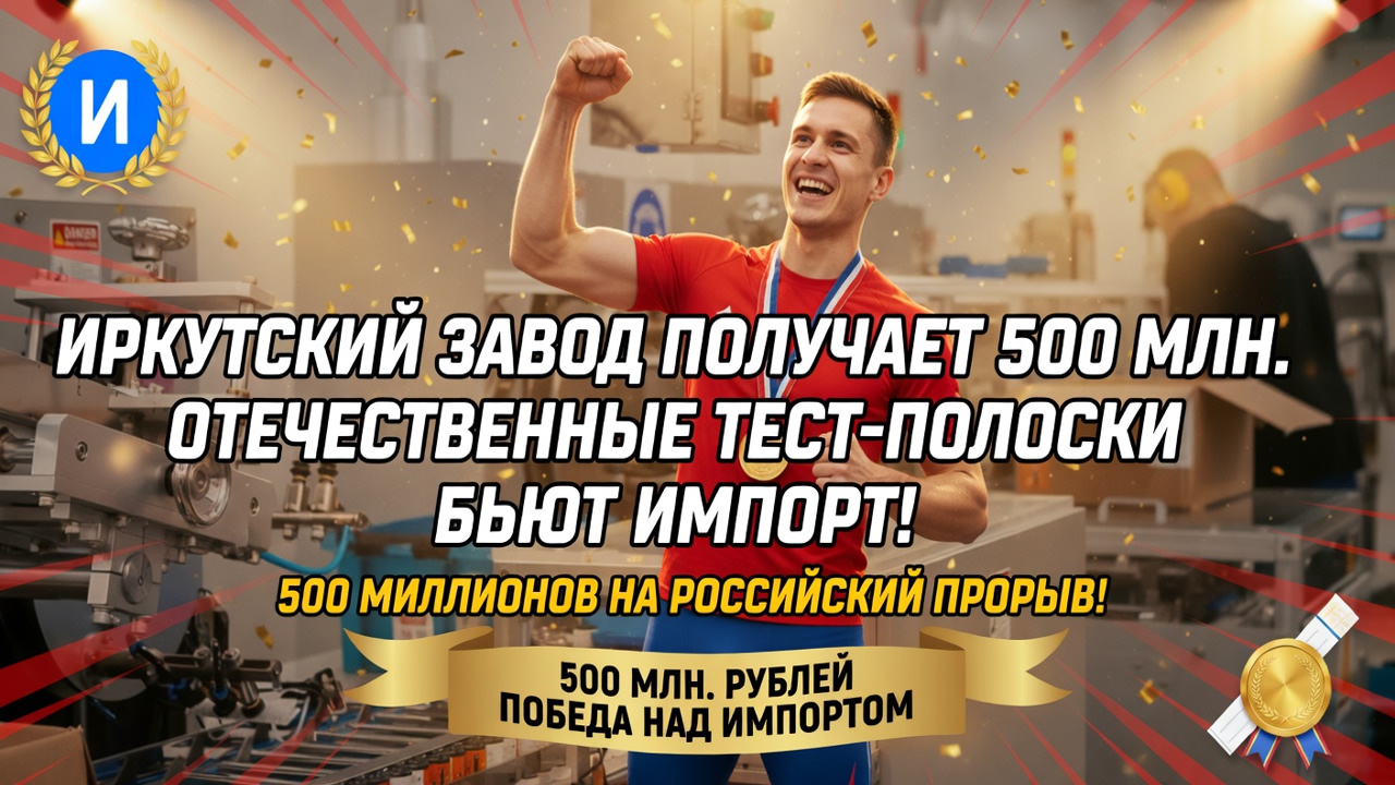 Иркутский завод получает 500 млн. Отечественные тест-полоски бьют импорт!